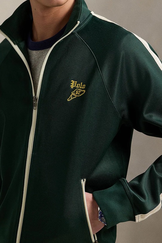 Μπλούζα Polo Ralph Lauren Lstrackjktm1 Long Sleeve Full Zip πράσινο 710971833