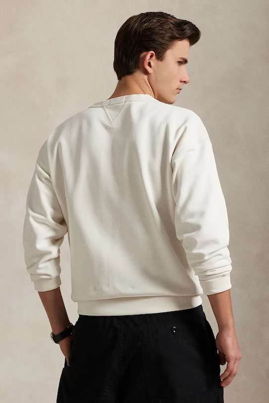 Pamučna dukserica Polo Ralph Lauren Lscnvfm2 Long Sleeve 710972336 bijela AW25