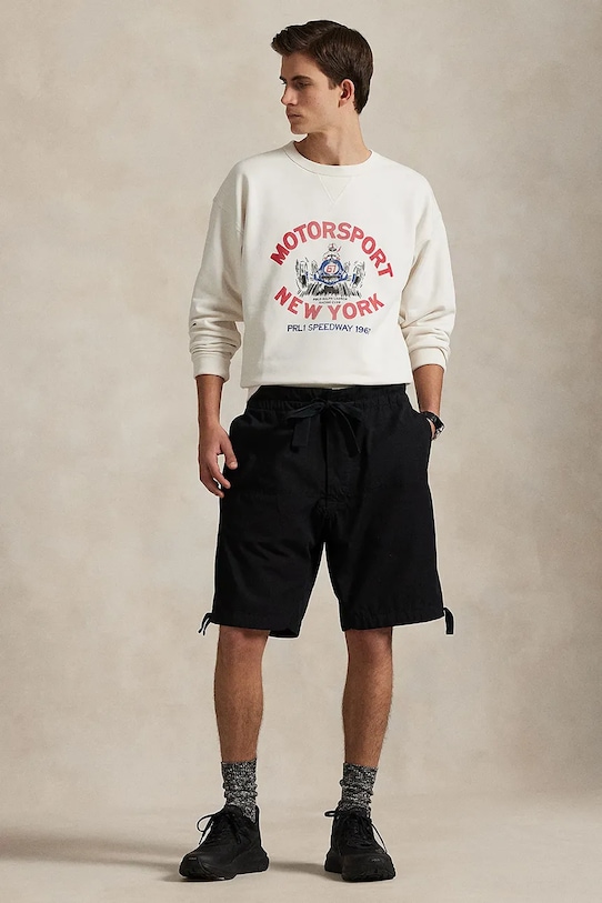 Odjeća Pamučna dukserica Polo Ralph Lauren Lscnvfm2 Long Sleeve 710972336 bijela