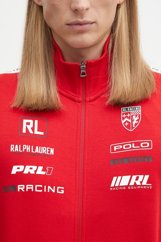 Polo Ralph Lauren bluza Fztrkjktm2 Long Sleeve Full Zip 710972343 czerwony