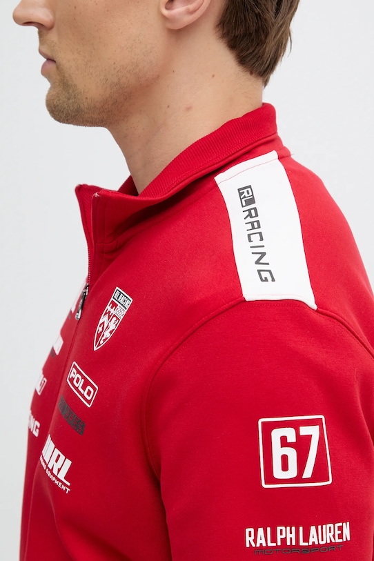 Polo Ralph Lauren bluză Fztrkjktm2 Long Sleeve Full Zip 710972343 rosu
