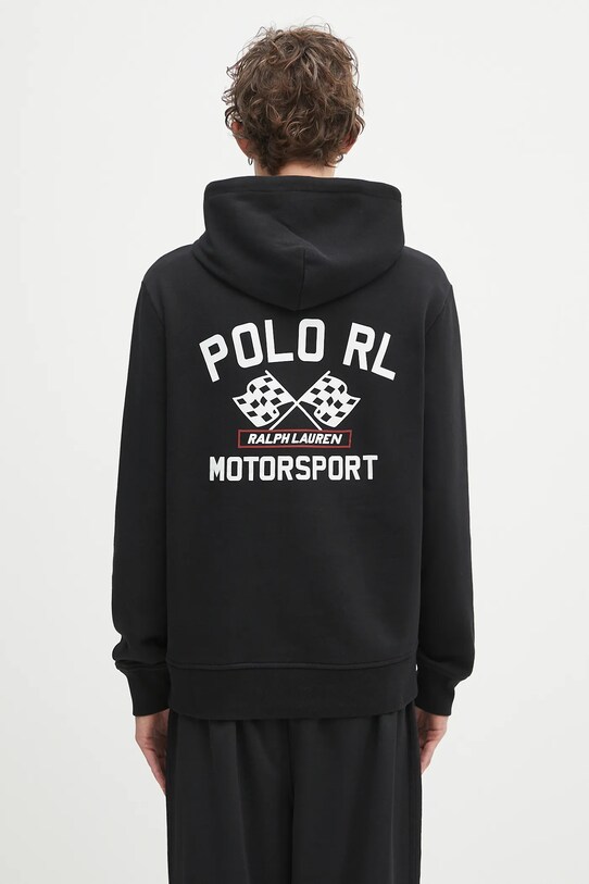 Кофта Polo Ralph Lauren Lspohoodm3 Long Sleeve с капюшоном чёрный 710972613