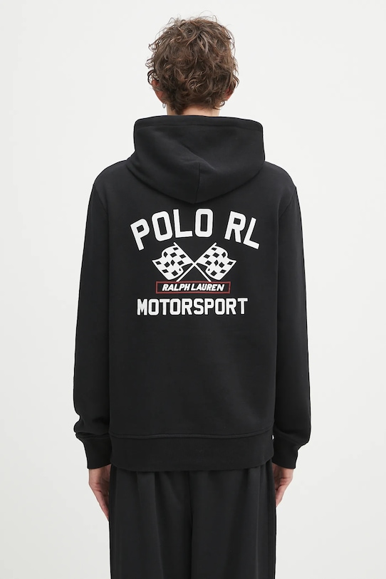 Polo Ralph Lauren bluza Lspohoodm3 Long Sleeve z kapturem czarny 710972613