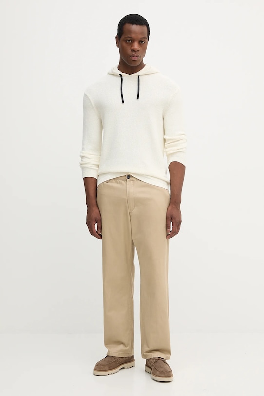 Armani Exchange sweter bawełniany XM000916.AF12930 beżowy AW25