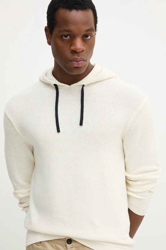 Armani Exchange sweter bawełniany beżowy XM000916.AF12930