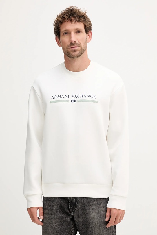 Armani Exchange bluza z elastanem beżowy XM000982.AF10818