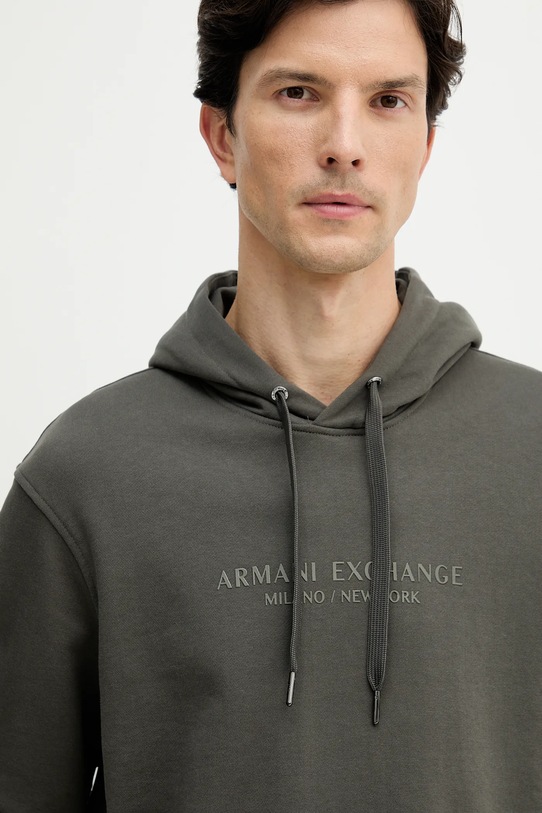 Armani Exchange bluza bawełniana zielony XM001294.AF20934