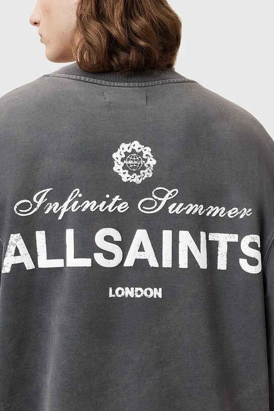 Îmbrăcăminte AllSaints hanorac de bumbac SOLEIL M015NC gri