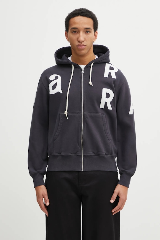 by Parra bluză Word salad cu gluga bleumarin 54131