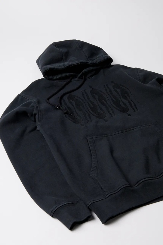 Дрехи Памучен суичър by Parra Connected guy hooded 54226 черен