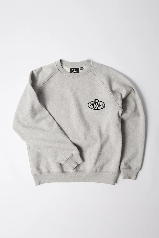 Памучен суичър by Parra Legs logo 54242 сив AW25