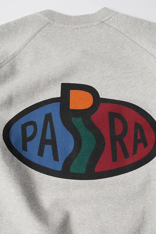 Памучен суичър by Parra Legs logo 54242 сив