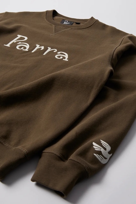 Ρούχα Βαμβακερή μπλούζα by Parra Weird trad logo 54321 καφέ