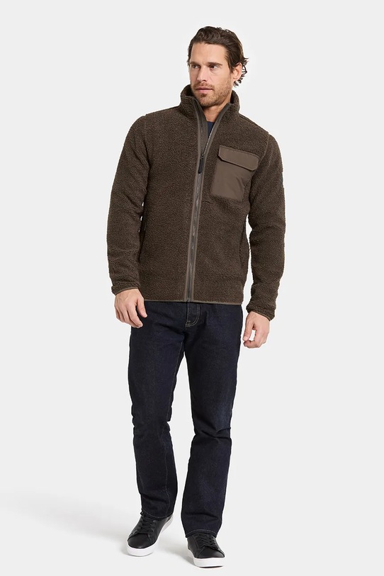 Didriksons bluza polarowa PETER 505884 brązowy AW25