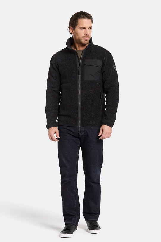 Didriksons bluza polarowa PETER 505884 czarny AW25