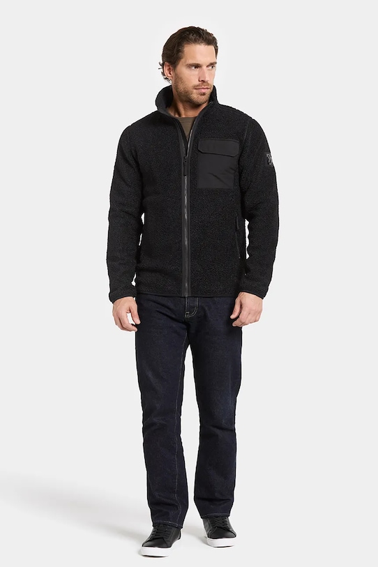 Didriksons bluza polarowa PETER 505884 czarny AW25