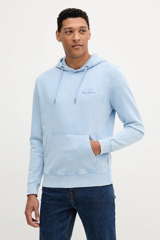 Odzież Pepe Jeans bluza bawełniana PM582916 niebieski