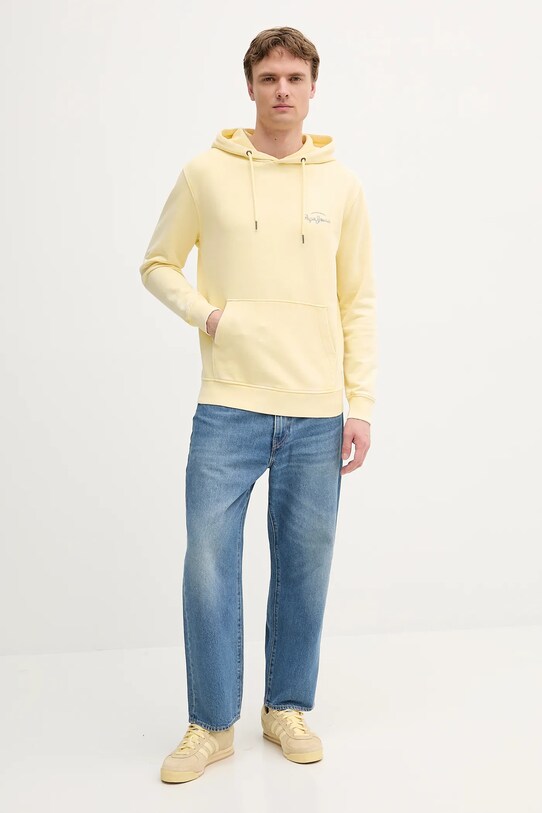 Pepe Jeans bluza bawełniana PM582916 żółty AW25