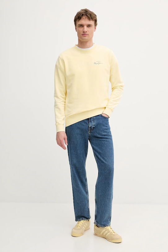 Pepe Jeans bluza bawełniana PM582918 żółty AW25