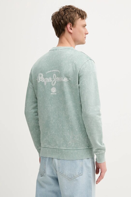 Ruházat Pepe Jeans pamut melegítőfelső PM582918 zöld