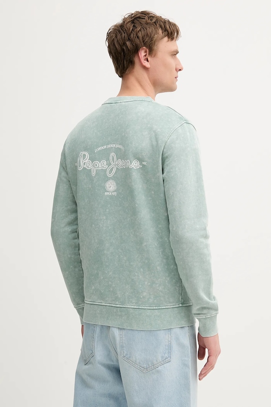 Ruházat Pepe Jeans pamut melegítőfelső PM582918 zöld