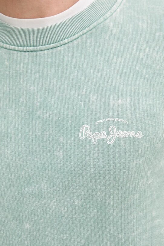 Pepe Jeans pamut melegítőfelső PM582918 zöld