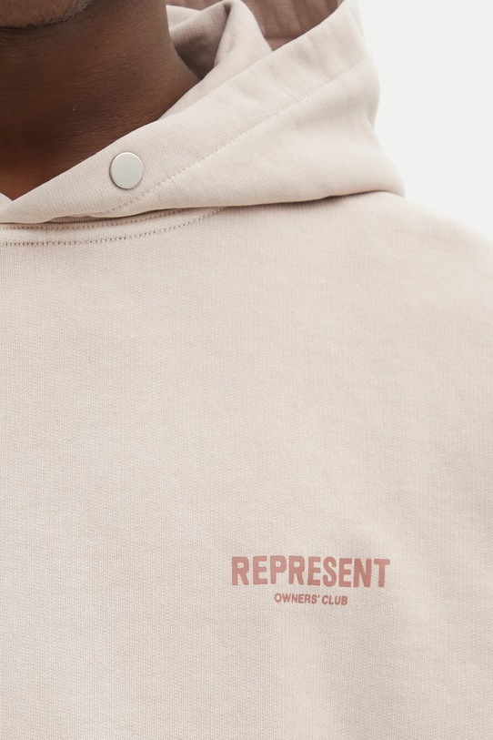 Represent bluza bawełniana Owners Club beżowy OCM41113