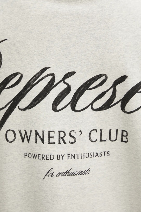Represent bluza bawełniana Owners Club Script szary OCM41200