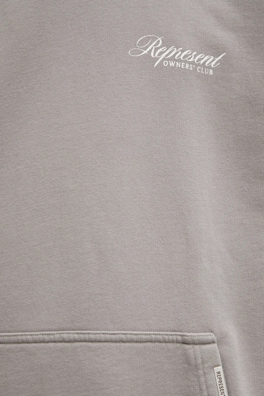 Represent bluza bawełniana Owners Club Script szary OCM41200