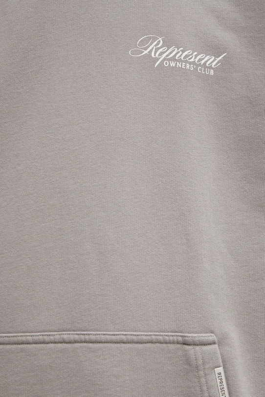 Represent bluza bawełniana Owners Club Script szary OCM41200