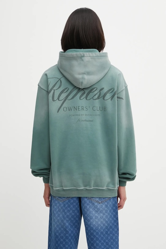 Odzież Represent bluza bawełniana Owners Club Script OCM41200 zielony