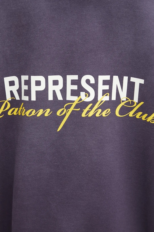 Represent bluza bawełniana Patron of the Club fioletowy MLM4272