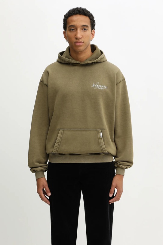 Odzież Represent bluza bawełniana England Legacy MLM100374 zielony