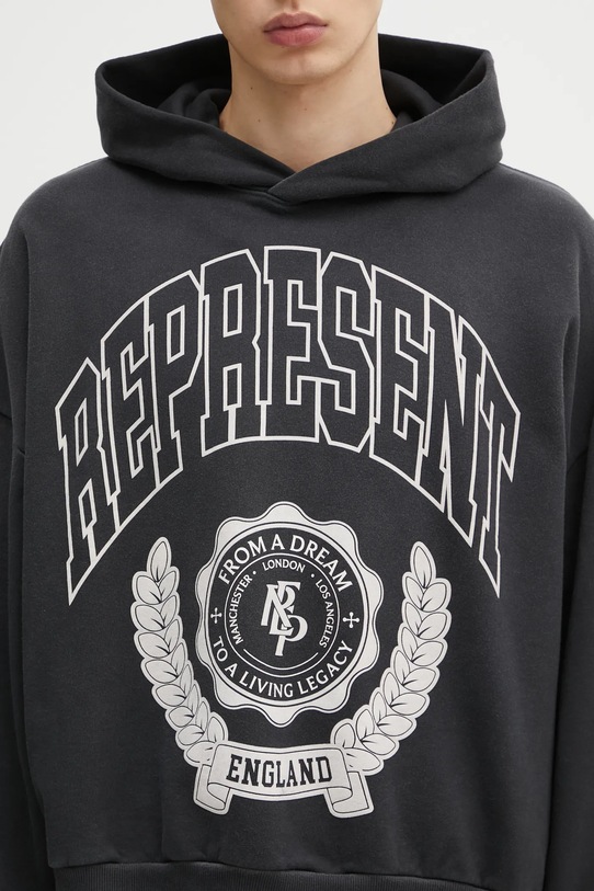Represent bluza bawełniana Legacy Crest czarny MLM100372