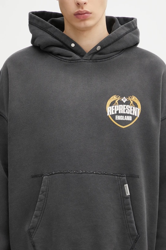 Represent bluza bawełniana Legacy Crest czarny MLM100368