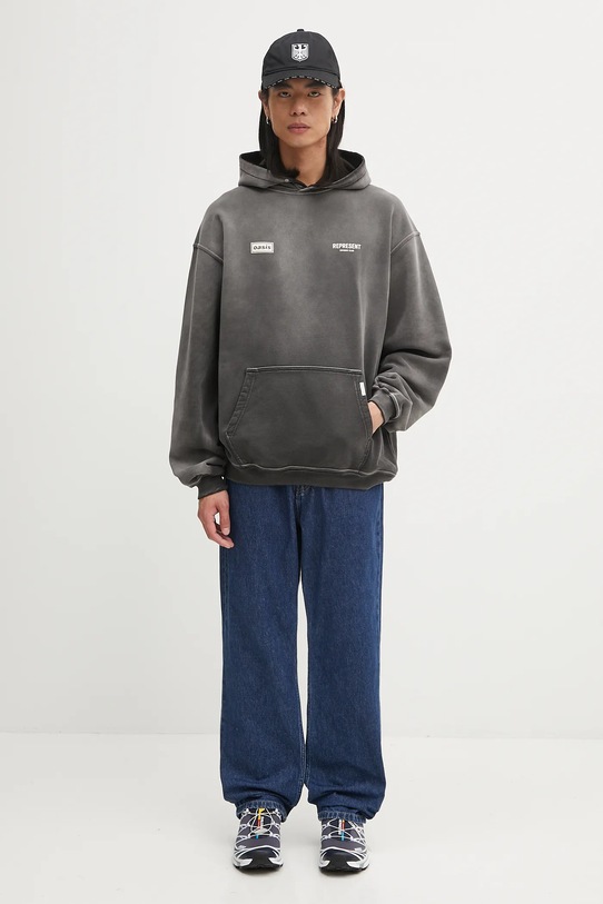 Represent cotton sweatshirt Oasis Owners Club OCM100008 gray