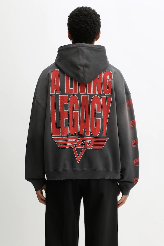 Одяг Світшот двосторонній бавовняний Represent Reversible Living Legacy Falcon MLM100681 сірий