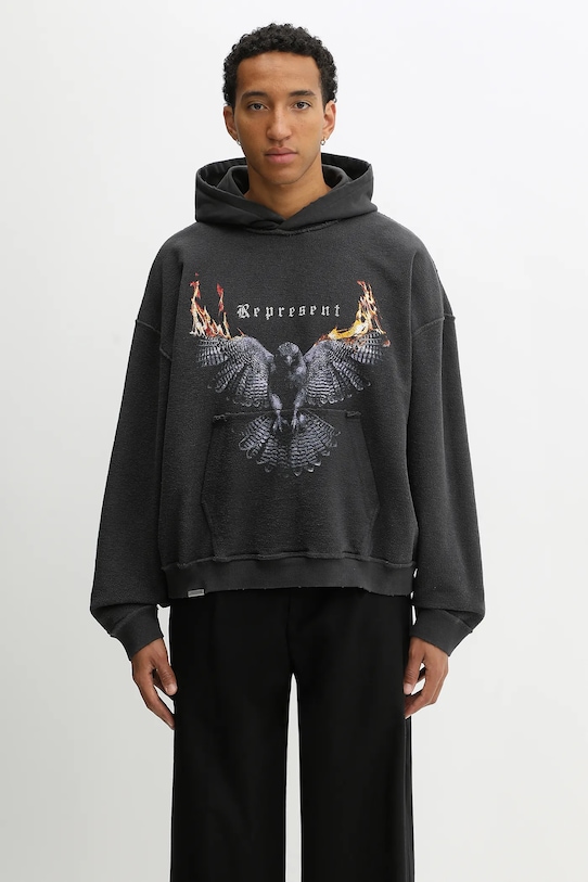 Світшот двосторонній бавовняний Represent Reversible Living Legacy Falcon MLM100681