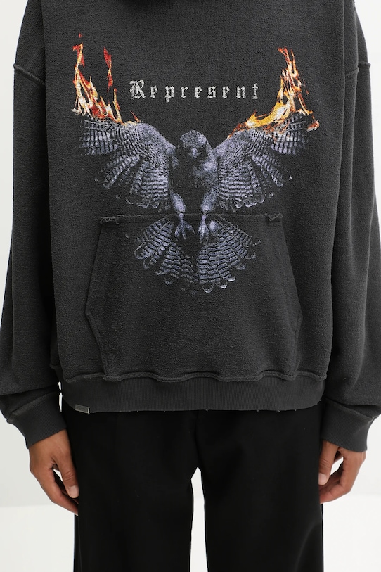 Світшот двосторонній бавовняний Represent Reversible Living Legacy Falcon MLM100681