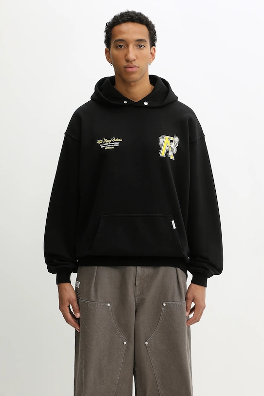 Одежда Хлопковая кофта Represent LEGACY FALCONS MLM100734 чёрный