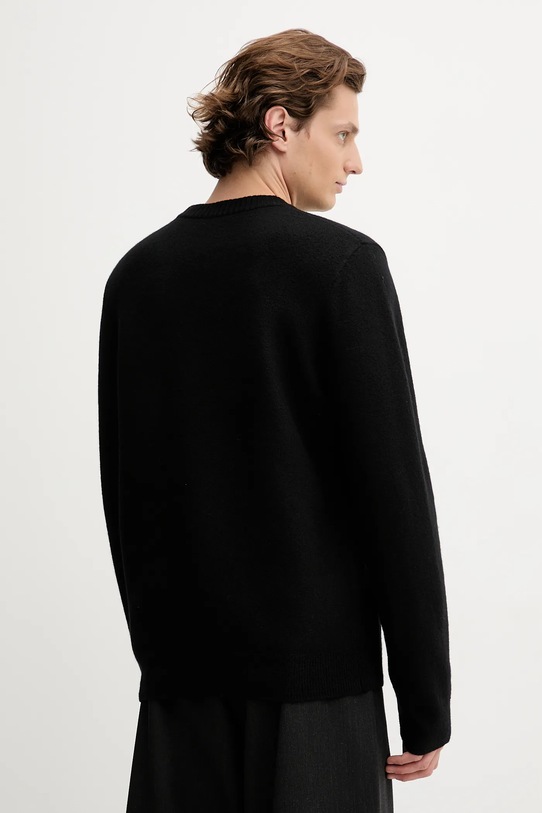 Odzież A.P.C. sweter wełniany pull jay WVBDK.H23458 czarny
