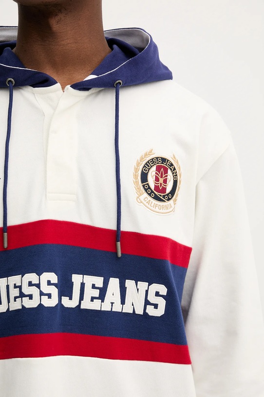 Bavlnená mikina Guess Jeans M5YP08.KCYM1 biela