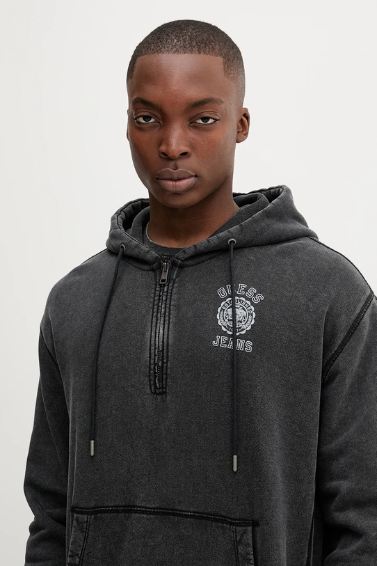 Guess Jeans bluza bawełniana szary M5YQ14.KCPR1
