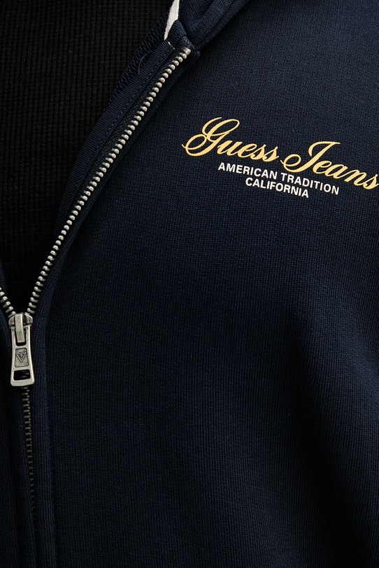 Guess Jeans bluza bawełniana M5YQ15.KCPR1 granatowy
