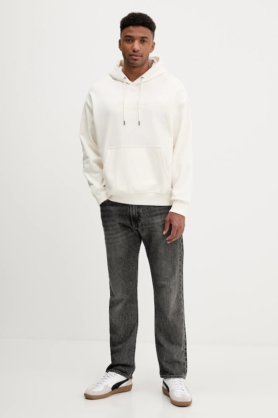 Bavlnená mikina Guess Jeans M5YQ16.KCPR1 béžová AW25