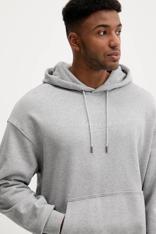 Bavlnená mikina Guess Jeans sivá M5YQ16.KCPR1