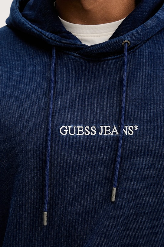 Βαμβακερή μπλούζα Guess Jeans M5YQ27.KCXQ1 σκούρο μπλε