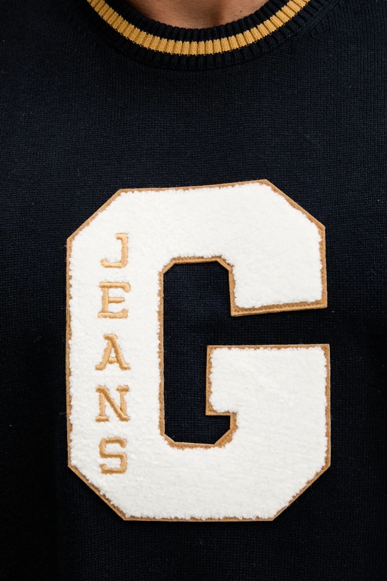 Βαμβακερό πουλόβερ Guess Jeans M5YR21.Z3HM1 σκούρο μπλε
