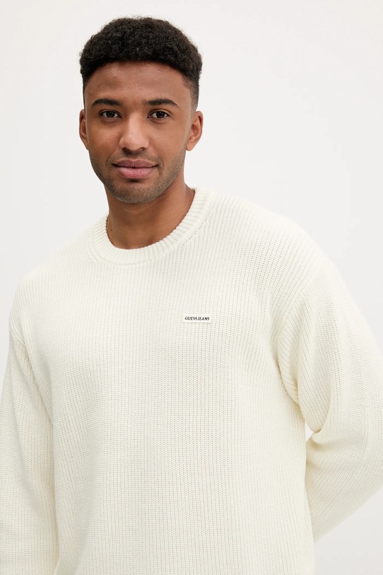 Guess Jeans sweter bawełniany beżowy M5YR25.Z3HM1