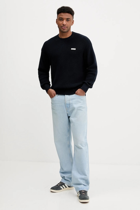 Guess Jeans sweter bawełniany M5YR25.Z3HM1 granatowy AW25